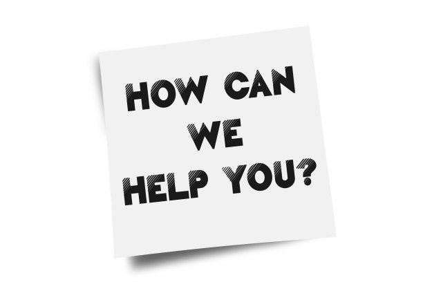 在便利贴上手写留言。我们能帮你什么吗?图片下载