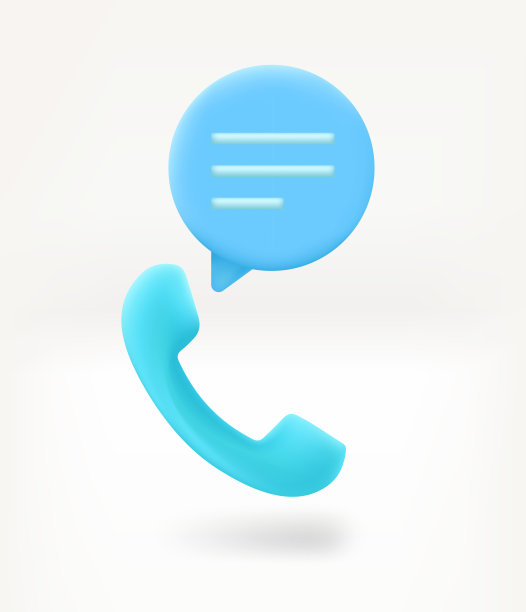 带有语音泡泡和手机的电话呼叫概念。3 d矢量图图片下载