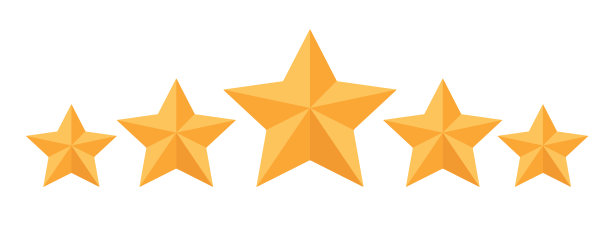 反馈的概念，奖状信息和通知。对客户服务的评价。五星，还有评论家。平面向量图片下载