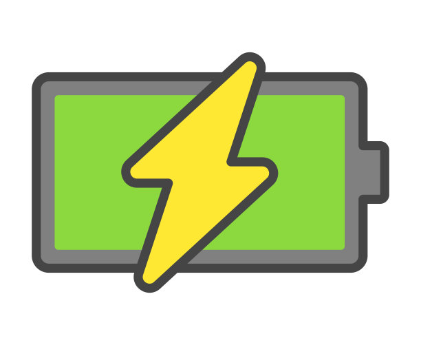 电池图标孤立矢量图像。图片下载