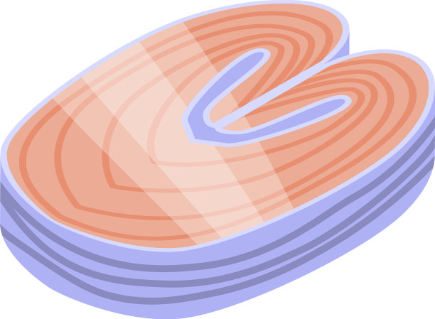 鲸鲨切片图标海洋等距图片下载