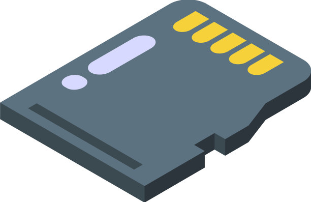 Sd卡记忆图标等距相机棒图片下载