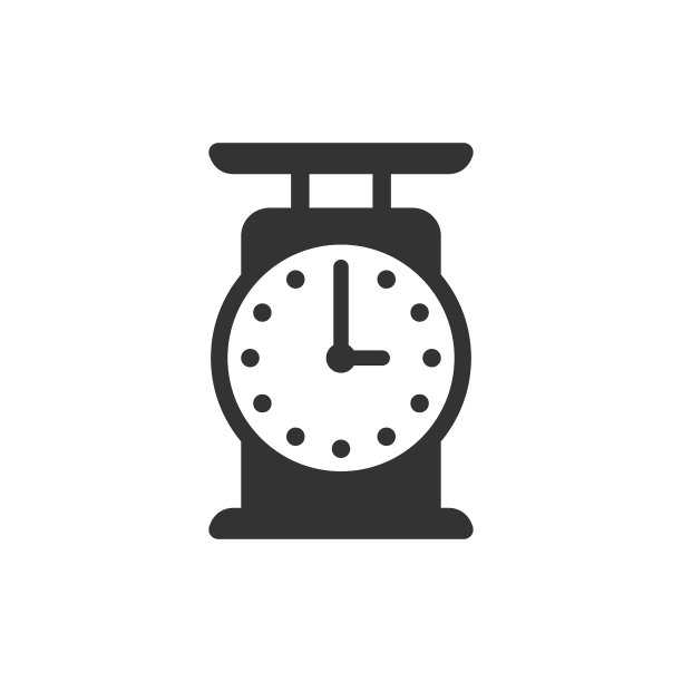 扁平风格的浴室体重秤图标图片下载