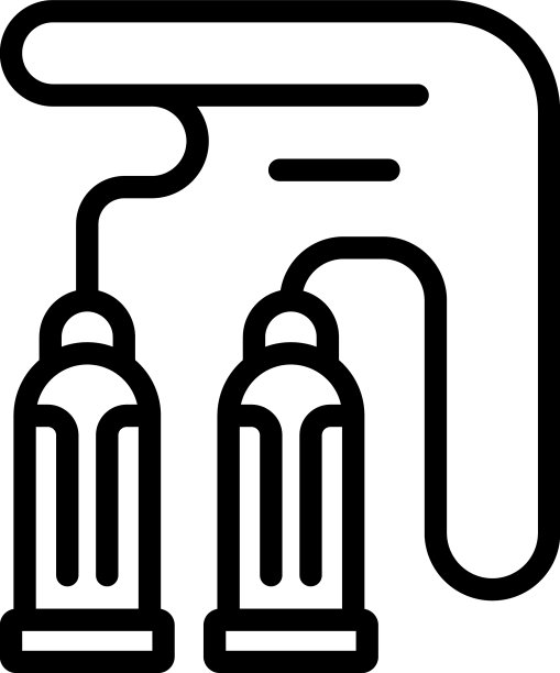 跳绳图标轮廓健身器材图片下载
