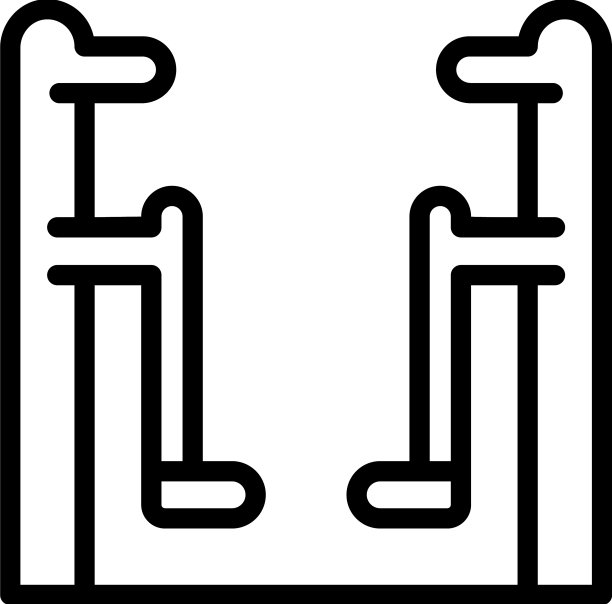 腿部健身器材图标轮廓健身图片下载