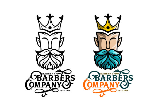 Logo理发师矢量插图模板适合任何行业图片下载