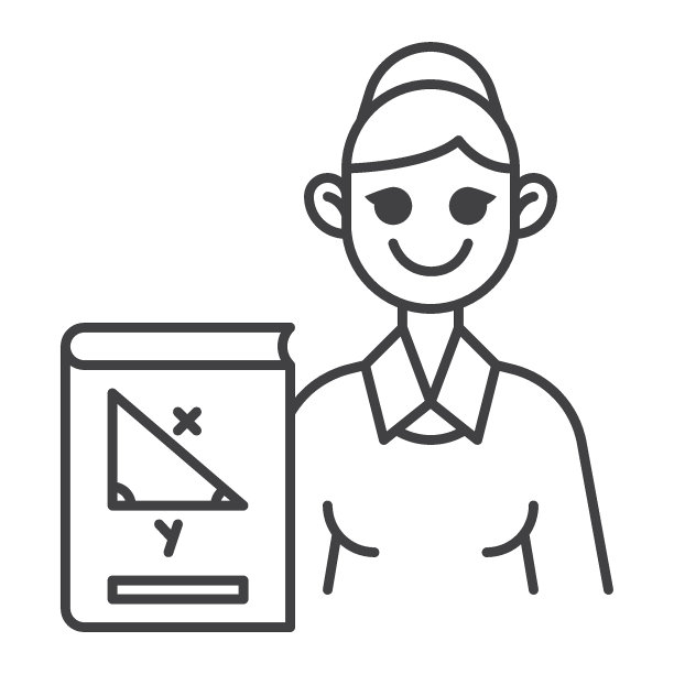 几何老师线图标图片下载