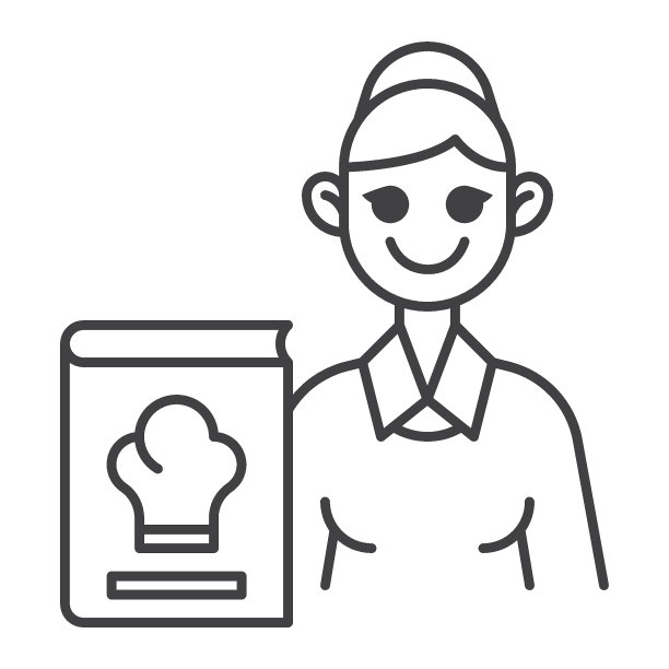 厨师老师线图标图片下载