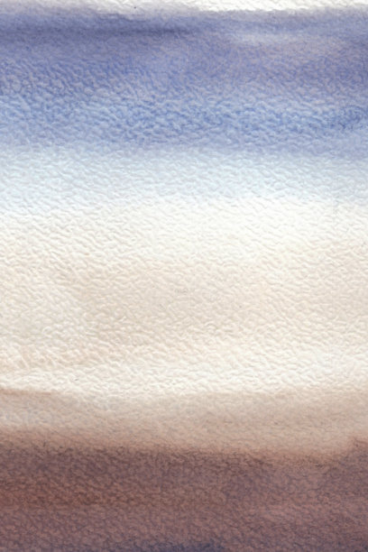 抽象绘画。水彩纹理在柔和的颜色，如米色，灰色和蓝色。现代艺术景观。画背景图片下载