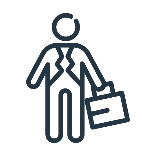 男人与公司细线图标。公司、人线性图标从人概念孤立的轮廓符号。矢量插图符号元素的网页设计和应用程序。图片下载