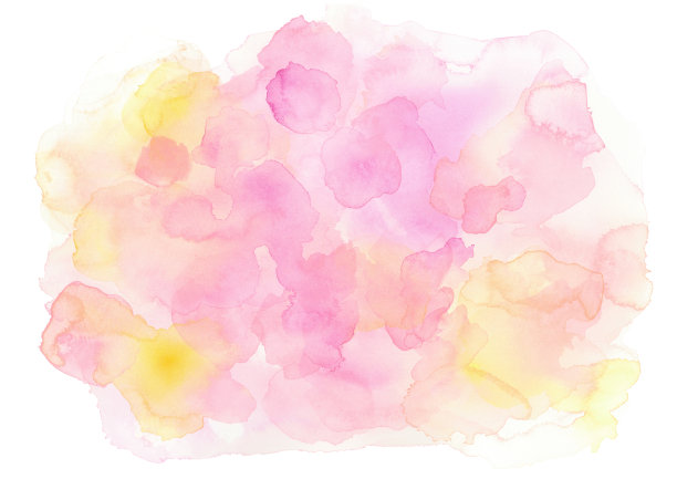 水彩粉橘色图片下载