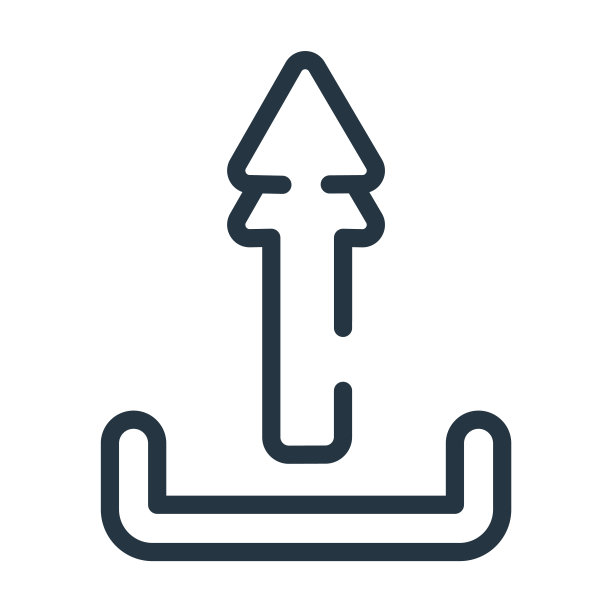 上传按钮细线图标。上传，网站线性图标从用户界面概念孤立轮廓符号。矢量插图符号元素的网页设计和应用程序。图片下载