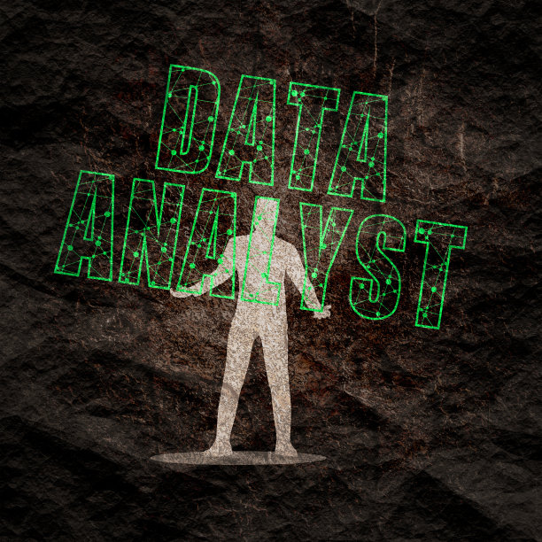 手里拿着数据分析师的文本图片下载