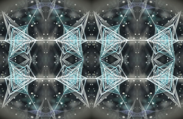 抽象的万花筒的背景。美丽的彩色万花筒纹理。设计独特的万花筒。图片下载