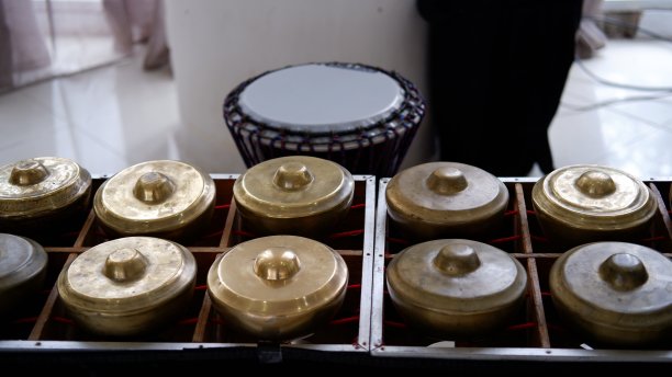 印尼的一种传统乐器，叫做Talempong图片下载