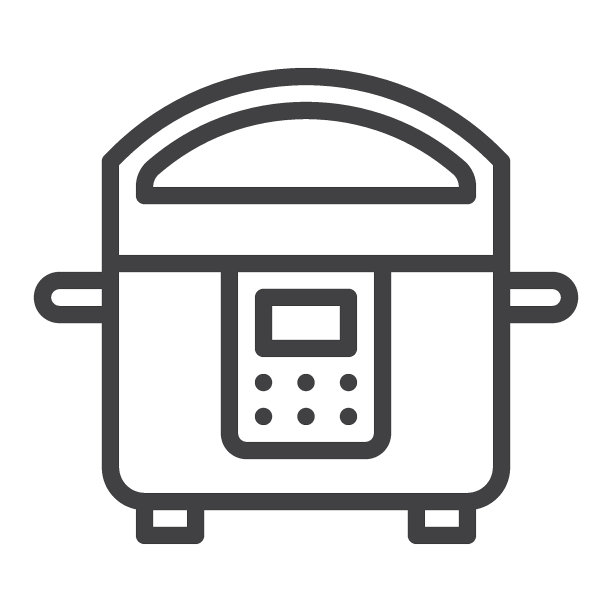 蒸锅线条图标图片下载