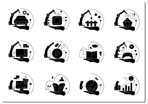 工业生产字形图标集图片下载