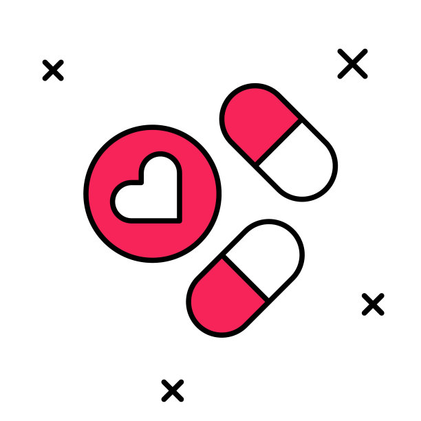 填充轮廓药药丸或药片图标孤立在白色背景上。胶囊药丸和药物标志。药店的设计。向量图片下载