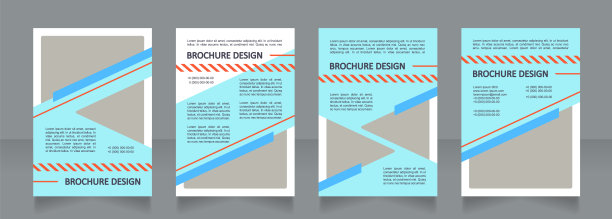驾驶课程充满活力的蓝空白画册设计图片下载