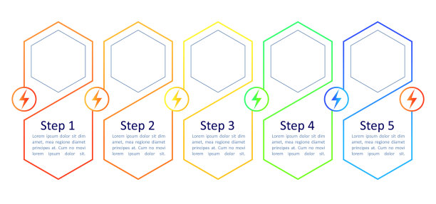 可再生能源系统信息图表设计模板图片下载