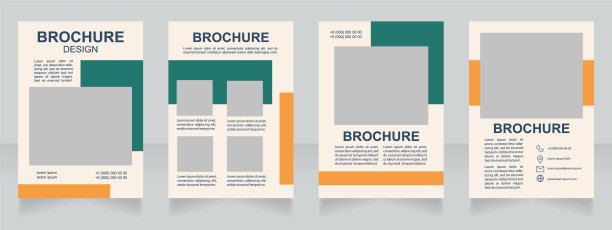 现代美术馆宣传册空白设计图片下载