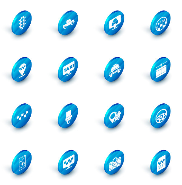 用出租车车顶电缆设置汽车位置图片下载