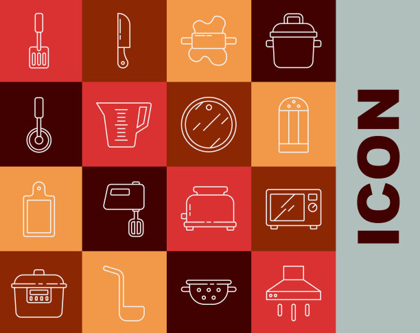 设置线厨房抽油器、风机、微波炉图片下载