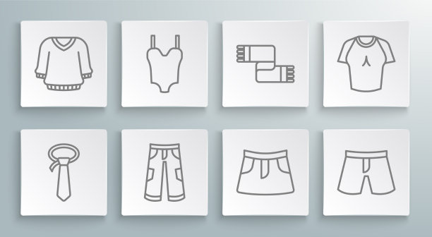 套线领带游泳衣短裤或短裙图片下载