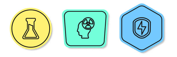 设置线试管和烧瓶头辐射图片下载