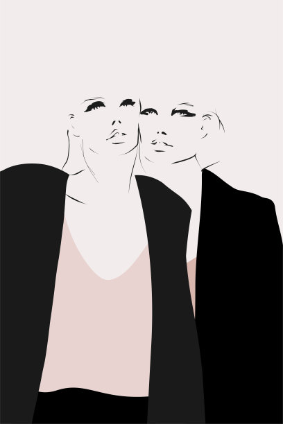 年轻时尚的女性。图片下载