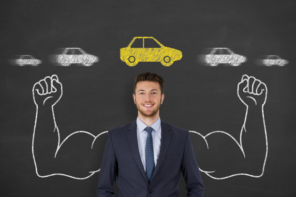 汽车绘图选择在黑板背景图片下载