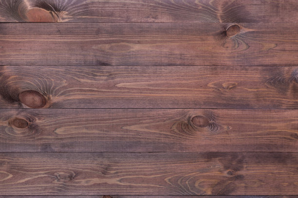 空背景深棕色木制背景，水平方向的木板，复制空间图片下载