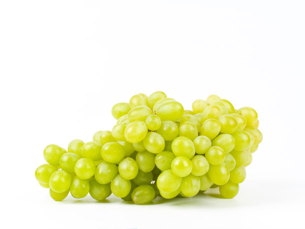 白葡萄在白色的背景图片下载