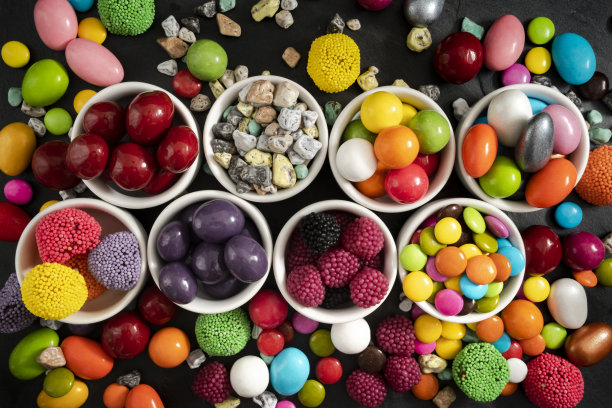 五彩缤纷的糖果。图片下载