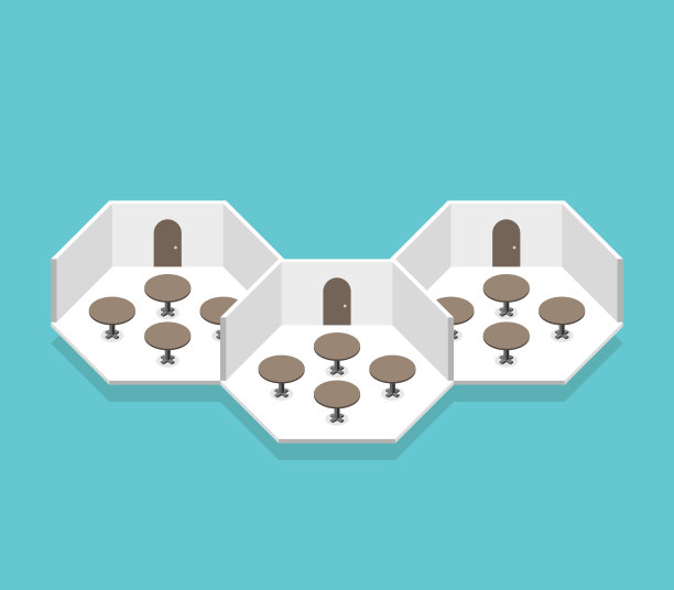 六角形房间的平面图图片下载