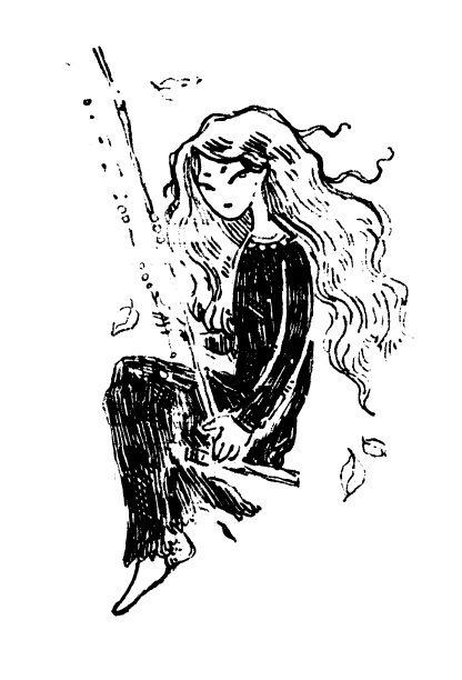 穿着黑裙子的女孩荡秋千图片下载