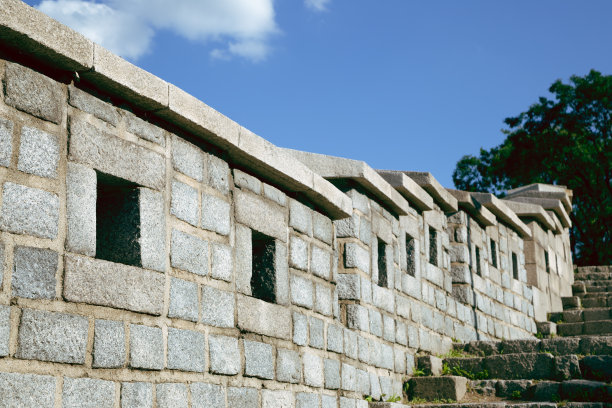 韩国首尔洛山公园的堡垒墙图片下载