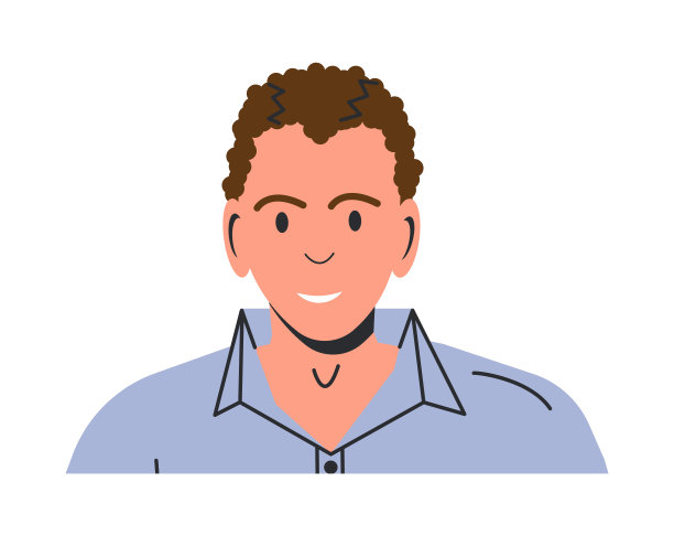 穿着便服的快乐男人与世隔绝。图片下载