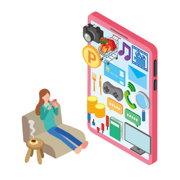 用智能手机放松的女人图片下载