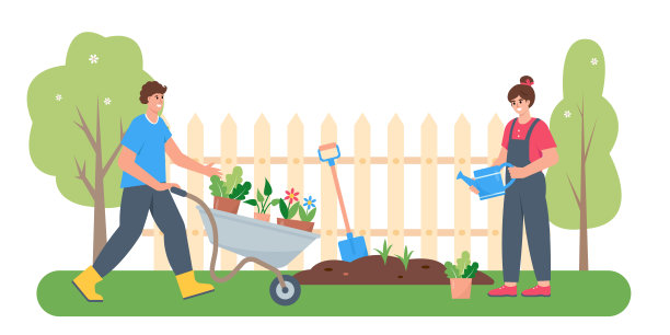 植树节插画素材ID：415870938