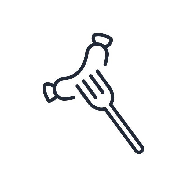 时尚细线香肠图标孤立在白色背景-矢量图片下载