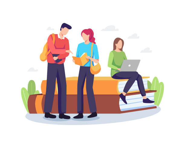 一组学生进行概念说明图片下载