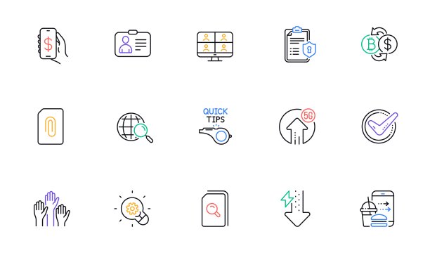 搜索文件，投票手和视频会议线路图标的网站，打印。为设计。向量图片下载