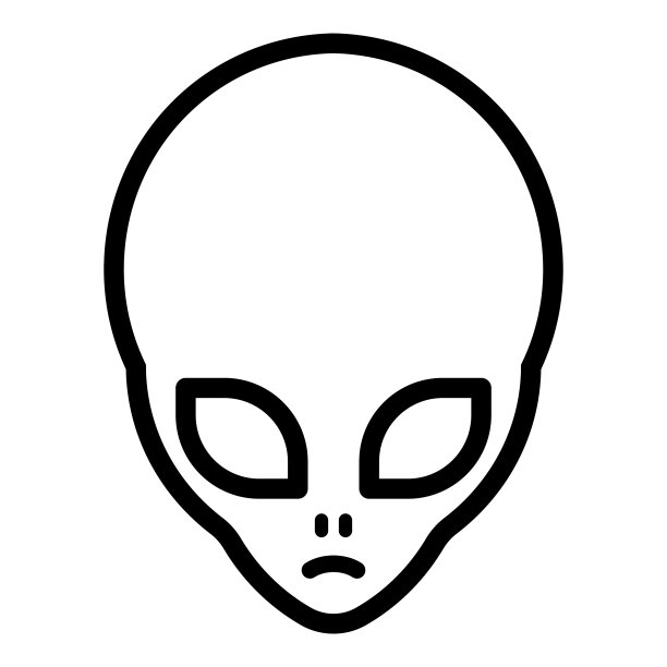 异形平面图标孤立在白色背景上图片下载