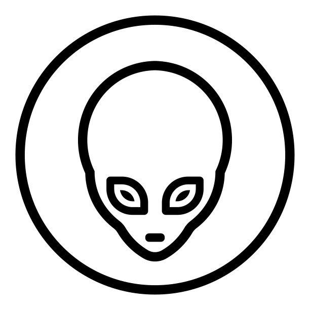 异形平面图标孤立在白色背景上图片下载