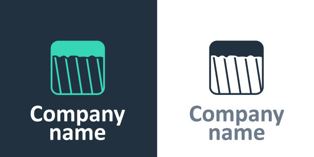 标识地面图标孤立在白色背景上图片下载