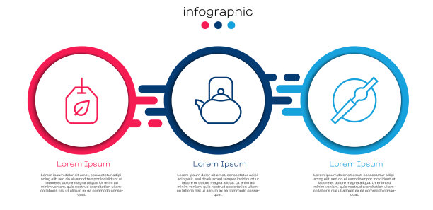 设置线茶包与叶壶柄和图片下载