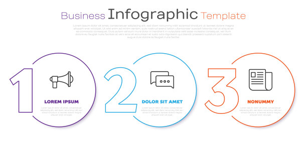 设置线路扩音器，语音气泡聊天和文件文档。业务信息模板。向量图片下载