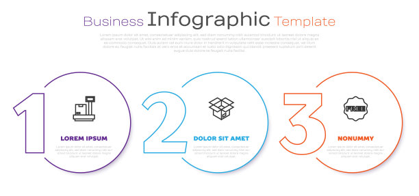 用纸箱设定线尺，开箱和米标免费。业务信息模板。向量图片下载