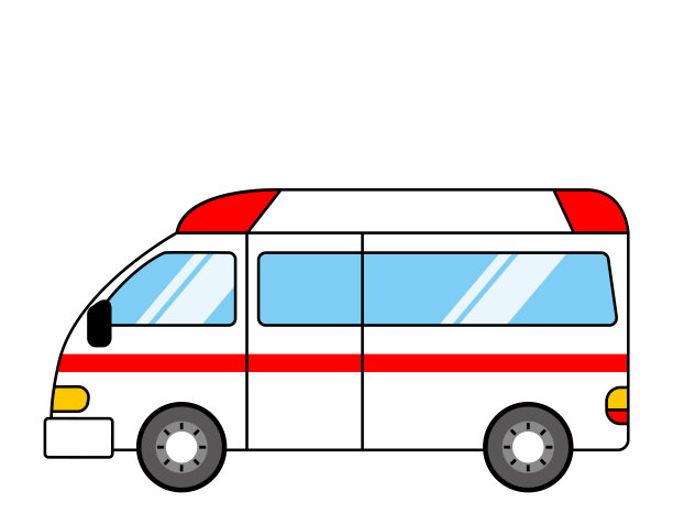 救护车矢量图。紧急运输。图片下载